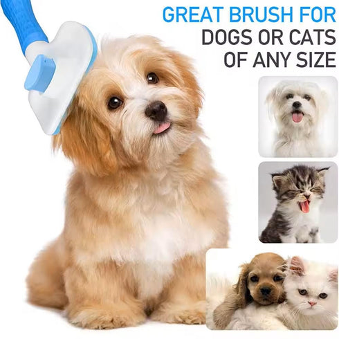 Cat grooming brush, Cat fur brush, Pet hair brush, Dog grooming brush, Dog slicker brushes for grooming, Tool Gently Removes Loose Undercoat, Brus...