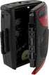 GPX Portable Cassette Player, Compatible With Headphone, 3.54 x 1.57 x 4.72 Inches, Requires 2 AA Batteries - Not Included, Red/Black (CAS337B) Bl...