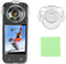 LICHIFIT Transparent Lens Cover Detachable Camera Lens Protector Case Lens Cap for Insta360 X3 Panoramic Camera...