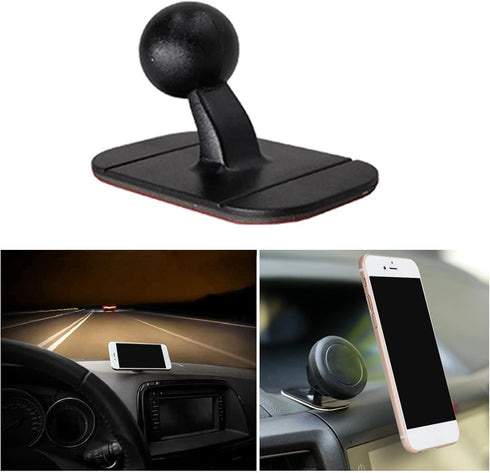 Car Cellphone Holder Dashboard Mount 17mm Ball Head Magnetic Stand Support Bracket Universal Phone Rotary Cradle Base...