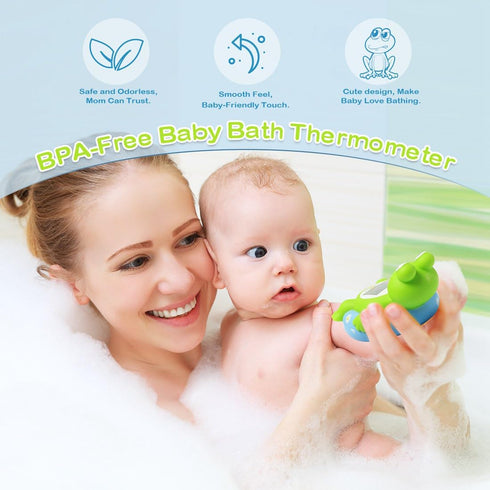 Baby bath thermometer pregnancy and Baby Water Thermometer for Bathtub,Accurate and Quick Measure Frog Shape Bath Temperature Toy-F03...