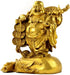 Fengshui Statue Buddha Brass Statues Laughing Buddha Carrying Bag God of Wealth Figurines Buddha Statues Home Decor Housewarming Congratulatory Gi...