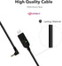 Mirkit 2.5mm USB Charger Cable with Light Indicator for Baofeng Battery UV-5R and UV-82 3800mAh BL-5L and BL-8 High Capacity Batteries for Two Way...