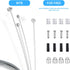 4PCS Bike Brake Cable Gear Shifter Cable Wire Set, Universal Standard Bicycle Brake Cable, Professional Bicycle brake line for Mountain and MTB Bi...