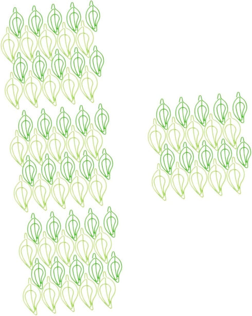 120 Pcs Paper Clip Paper Clip Office Paperclips Leaf Shaped Paper Clip Office Supplies Set Binder Folders Metal File Holder Small Paperclips Paper...