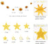 Decor365 Gold Star Garland Hanging Twinkle Little Star Decorations Glittery Gold Party Supplies for Baby Shower Birthday New Year Eve Bridal Gradu...