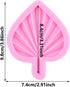 Fan Leaf Fondant Mold Palm Leaf Silicone Mold Hawaiian Tropical Leaf Candy Mold For Cake Decorating Cupcake Topper Chocolate Gum Paste Polymer Cla...