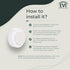 EVI | Wall Mounted Doorstop | Natural Silicone | Adhesive or Screw Installation | Stainless Steel | Mod. I-254 (White Rubber - White Lacquered)...
