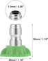 X AUTOHAUX 25 Degrees High Pressure Washer Spray Nozzle Tips Quick Connector Green 5 Pcs...