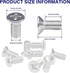 8-Pack Brake Disc Rotor Screws, 93600-06014-0H Rotor Brake Disc Stainless Steel Front and Rear Set Screws is Replacement for Honda, Acura, Hyundai...