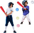 ELEMARA 2 Inflatable Baseball Bats, Kids Inflatable Toys for Inflatable Bouncer with 4 Ball Pit Balls for Kids 3-8 Years Old, 19 Inch...