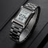 Mens Watches Digital Watch for Men Womens, Stainless Steel Rectangle Watches for Men, Men's Wristwatch Waterproof...