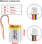 3.7V Lipo Battery 600mAh Rechargeable Lithium ion Polymer Battery 602535 Lithium Polymer ion Battery with SH 1.0-3P Connector...