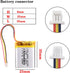 3.7V Lipo Battery 600mAh Rechargeable Lithium ion Polymer Battery 602535 Lithium Polymer ion Battery with SH 1.0-3P Connector...