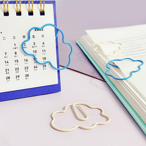 Tofficu 60Pcs Paper Clips, Small Clouds Shaped Paperclips, Creative Office Cute Paper Clip for Office School...