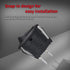DaierTek ON Off Round Rocker Switches SPST 20mm Mini 12 Volt DC Mini Circle Toggle Switch 12V for Car Automotive RV 2 Pin Switch 120V Wired KCD1-5...