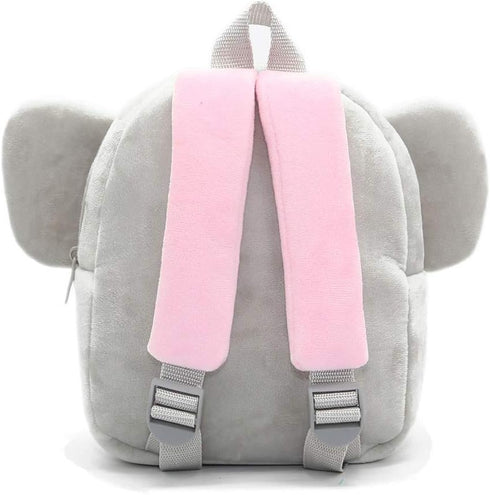 NICE CHOICE Cute Toddler Backpack Toddler Bag Plush Animal Cartoon Mini Travel Bag for Baby Girl Boy 2-6 Years(Grey Elephant)...