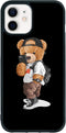 FANXI Stylish Bear Phone Case for iPhone 12/12 Pro 6.1 Inch - Shockproof Protective Cute Cool Bear Phone Case Designed for iPhone 12/12 Case for M...
