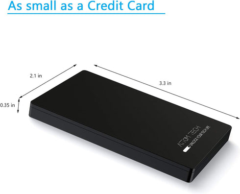 Dual USB Output Super Slim Power Bank Ultra Thin, 3000mAh Portable Charger Mini External Phone Battery Pack Small Dual Outlet, Emergency Phone Pow...