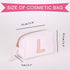Personalized Initial Makeup Bag, Small Velvet Cosmetic Bag Cute Makeup Pouch Toiletry Bag Monogram Make Up Bag for Her Daughter Girlfriend Sister ...