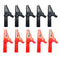 10Pack Alligator Clips 1000V 32A Heavy Duty Full Insulated Automotive Car Battery Alligator Clips Electrical Test Clips with 4mm Banana Jack Socke...