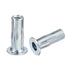 uxcell M5 Multi-Grip Rivet Nuts, 25pcs Pre-Bulbed Shank Flat Head Threaded Insert Nut Carbon Steel Plus Nuts for Construction Industrial...