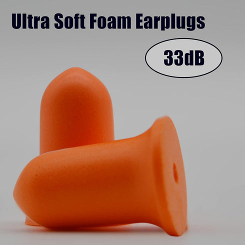 Earplugs,Noise Cancelling Earplugs with Portable PVC Case, Highest NRR 33dB Soft Form Earplugs, Reusable Sound Blocking Earplugs for Snoring, Trav...