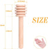 Premium 50-Pack 3 Inch Mini Wooden Honey Dipper Stick, Individually Wrapped,Pefect for Wedding Shower Party Favors Honey Jar spoon or Honey Wands ...