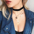 Doubnine Thick Black Choker Velvet Plain Collar Wide Necklace Gothic Jewelry Gift (0.8") (0.8")...