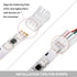 20 Pieces 3 Pin LED Light Connectors Strip to Wire Quick Connector LED Extension 3 Pin LED Strip Connector 10 mm Terminal Strip Connectors Clear T...