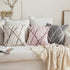MIULEE Pack of 2 Decorative Throw Pillow Covers Cute Woven Textured Chenille Cozy Modern Concise Soft Beige Square Cushion Shams for Bedroom Sofa ...