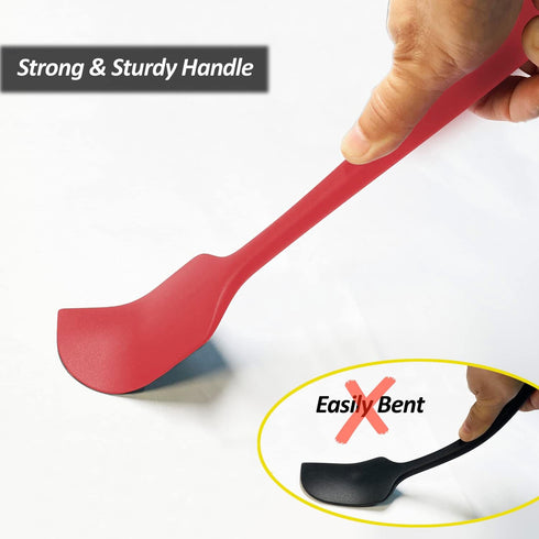 3 Pack Large Silicone Spatula for Kitchen,600°F Heat resistant Rubber Spatulas for Baking,Cooking, Scraping,and Mixing,Non Stick Kitchen Utensils,...