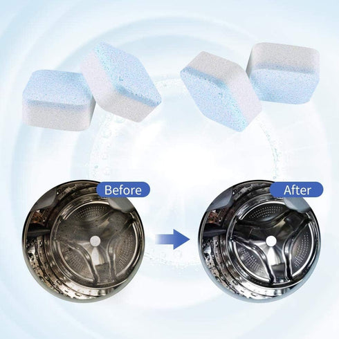 NATRUTH Washing Machine Cleaner Descaler 30 Pack Deep Cleaning Washer cleaner Tablets For HE Front Loader & Top Load Washer...