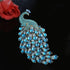 Rhinestone Peacock Brooch Pin Crystal Bird Brooch Safety Pin Animal Brooch Wedding Bridal Brooches Collar Lapel Pin Badge for Dress Shirts Coat...