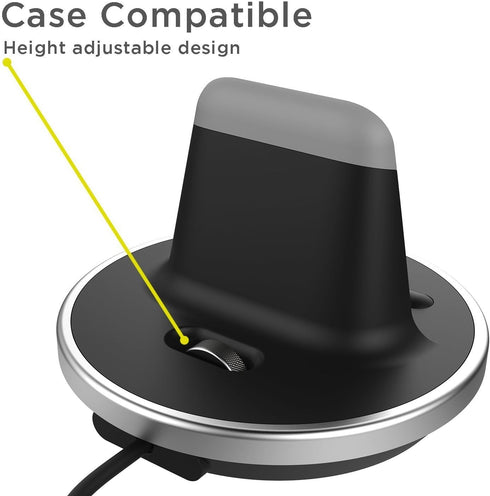ENCASED iPhone Charging Lightning Pin Phone Stand (Apple MFi Certified) Non Wireless Desktop Dock Charger for iPhone SE, 11/12 and 13/14 Plus Pro ...