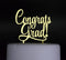 Congrats Grad Cake Topper 2025 Graduation Grad Party Decorations (Gold)...