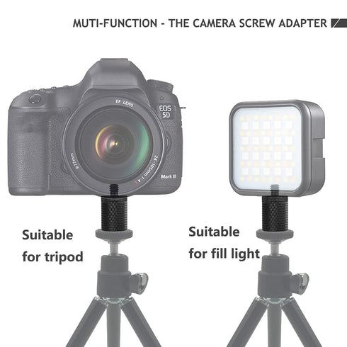12 Pcs 1/4" 3/8" Camera Screws Adapter, Tripod Screw Adapter Converter Light Stand Adapter for DSLR Camera Tripod Mount, Shoulder Rig, Flash Light...