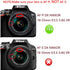 D3500 Lens Cap & UV Filter Digital Multi-Coated Slim Frame Glass for Nikon D3500 D3400 D5600 w/AF-P 18-55mm Lens, for Sony DSC-HX400 HX300...