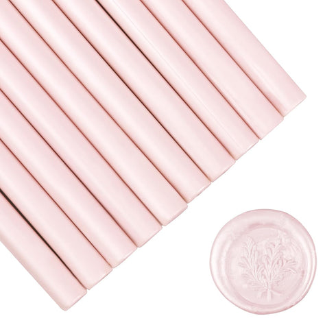 Glue Gun Sealing Wax Sticks for Wax Seal Stamp -Light Pink, Great for Wedding Invitations, Cards Envelopes, Snail Mails, Wine Packages, Christmas ...