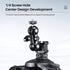 ULANZI PT-12 Camera Hot Shoe Extension Bracket with Triple Cold Shoe Mounts for Microphone LED Video Light, 1/4'' Screw for Magic Arm, Aluminum Sh...