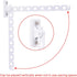 Wall Mount Clothes Hanger Stainless Steels Laundry Hanger Dryer Rack White Retractable Clothes Rack Wall Hangers for Clothes Closet Wall Mounted C...