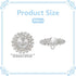 30pcs 1inch Silver Round Rhinestone Buttons Sparkle Embellishments Glass Crystal Buttons 1-Hole Alloy Rhinestone Shank Buttons for Clothing Button...