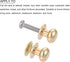 Mini Drawer Pulls (9mm/0.35") 12Pcs, Zinc Alloy Mini Round Head Knobs Pull Handle with Screws - for Home Cabinet Drawer Handle, Light Gold...