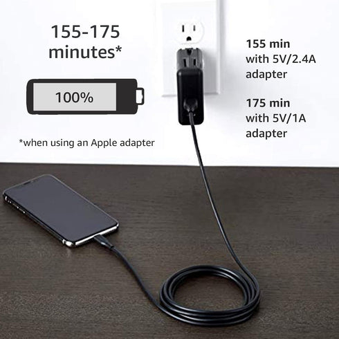 Amazon Basics 2-Pack USB-A to Lightning ABS Charger Cable, MFi Certified Charger for Apple iPhone 14 13 12 11 X Xs Pro, Pro Max, Plus, iPad, 6 Foo...