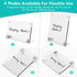 2PCS Small Desktop Whiteboard, Magnetic Acrylic Dry Erase Board for Desk, 12x8" Clear Acrylic Calendar Fridge Weekly Planner with Stand and Marker...