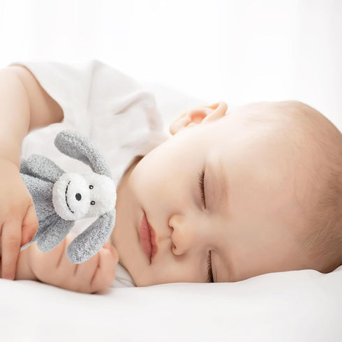 Baby Gray Puppy Soft Stuffed Animal Security Blanket, Plush Dog Character Lovey Blanket, Baby Shower/Nursery Gift, Cuddly Newborn, Infant, Toddler...