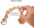 Fashionable Heavy Aluminum O Shape Metal Chain Handle Shoulder Straps Replacement for Women's Handbag,Shoulder Bag (Gold)...