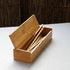 Flatware Wood Tray with Lid Kitchen Cutlery Utensil Drawer Organizer Bamboo Chopsticks Box Case Silverware Countertop Storage Container for Tablew...