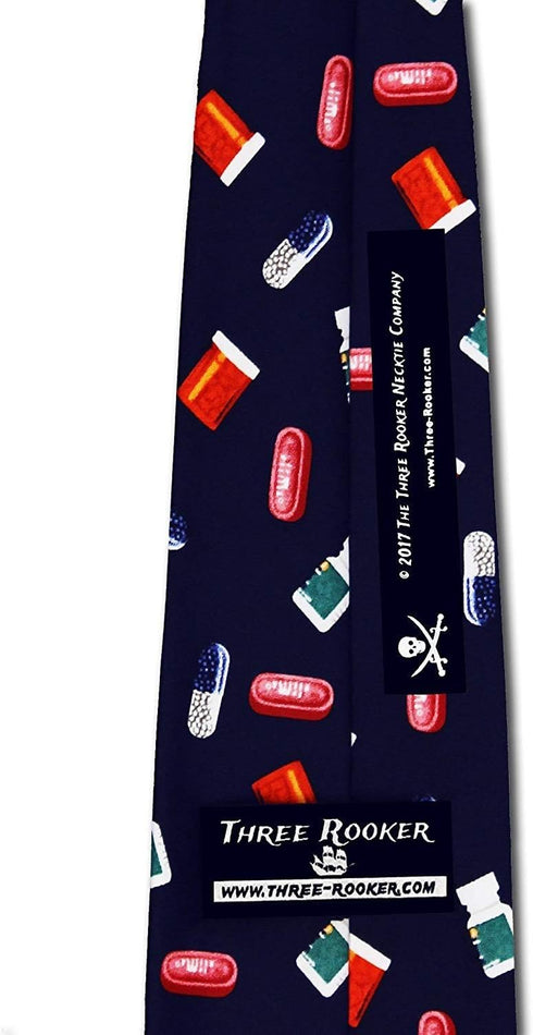 Pills Ties Medicine Neckties Pharmacist tie Mens Neck Tie...