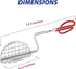 HIC Kitchen Taco Shell Tong, Steel, For Making Homemade Taco Shells...